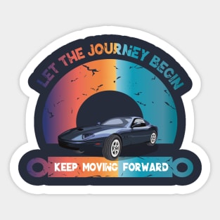 let the journey begin Sticker